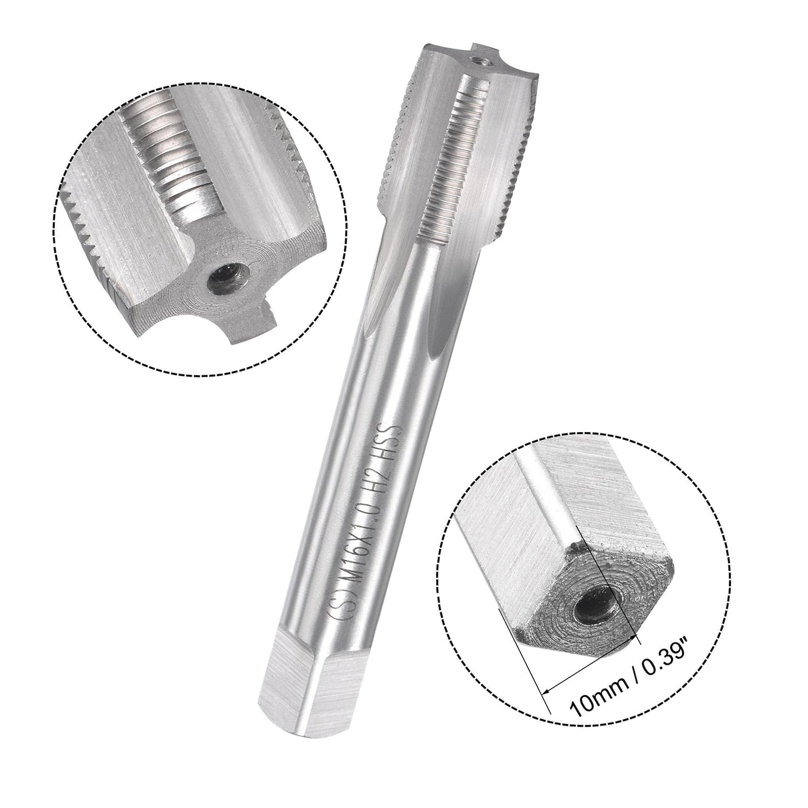 MACHSWON M16x1mm Metric Tap and Die Set,Machine Thread Screw Tap with Round Threading Die,Tap & Die Kit for Nut Screw Bolt Thread Repair - Image 3