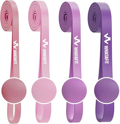 Miniatura 13 de WHATAFIT Resistance Bands,Pull Up Assist Bands Set with Handles, Exercise & Workout Bands with Door Anchor for Men & Women – Home Fitness Equipment