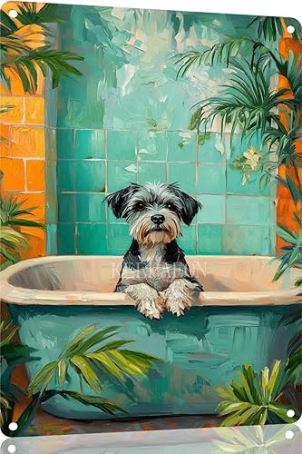 Miniatura 31 de Divertidos carteles de metal para decoración de baño y bañera, póster de metal retro para decoración de baño, bar, hogar, baño, decoración de pared,