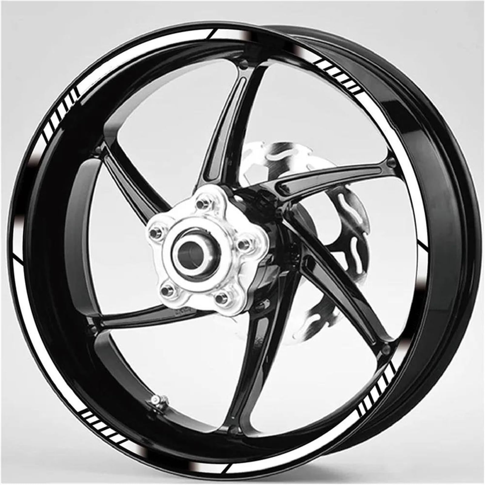 Reflektierende Motorradzubehör-Radaufkleber, Radnabenaufkleber, Felgenstreifenband Für VFR-Radverkleidungsaufkleber(Style 4)
