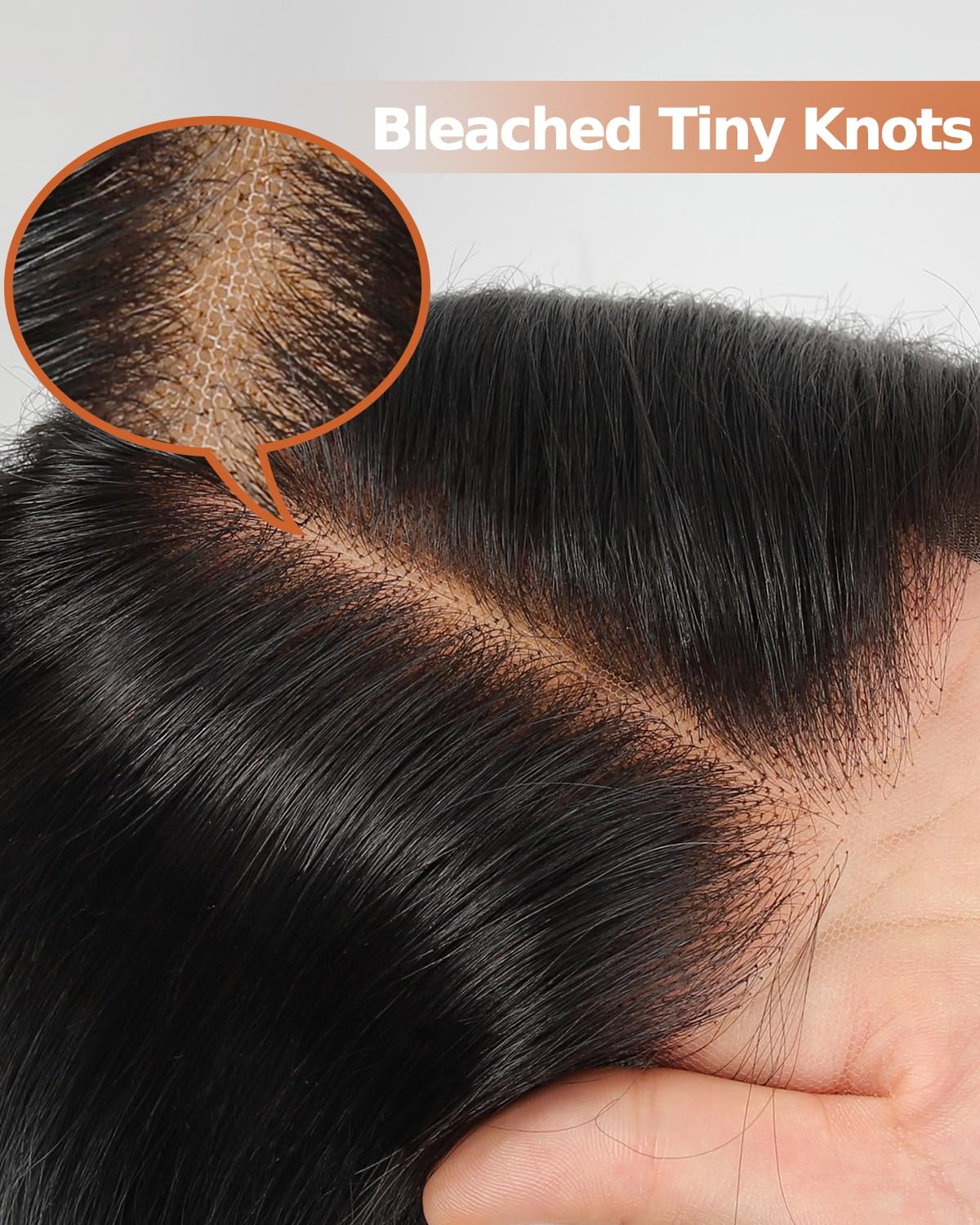 BEEOS #1 Jet Black 13x6 HD Full Lace Frontal Body Wave Wig, 250% Density Invisible Ultra-thin Skinlike Real HD Lace Wig Human Hair Ultra-fitted Cap Pre-Plucked Bleached Knots for Black Women 20 Inch