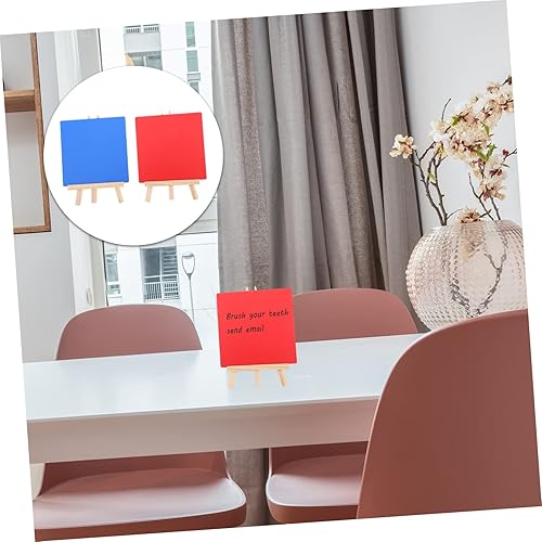 Miniatura 6 de LALAFINA 2 unids color pizarra comida mini memo pizarra tiza menú tabla tabla pizarra pizarra sándwich tablero signo