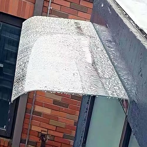 Toldo invisible para ventana, toldo para puerta, toldo arqueado para puerta superior, toldo de entrada para patio al aire libre, cubierta de