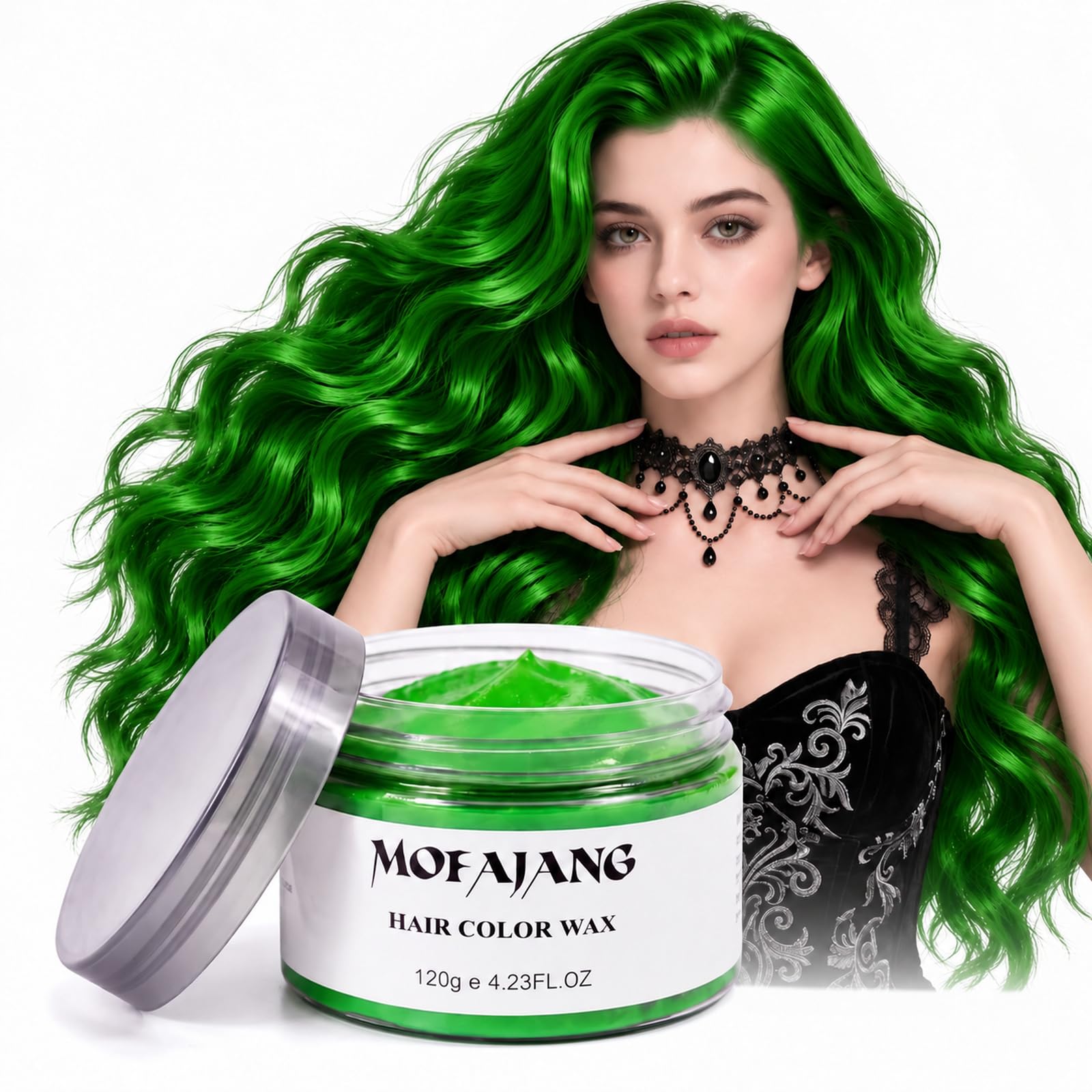 Amazon.com: Temporary Green Hair Color Wax, Washable Temporary