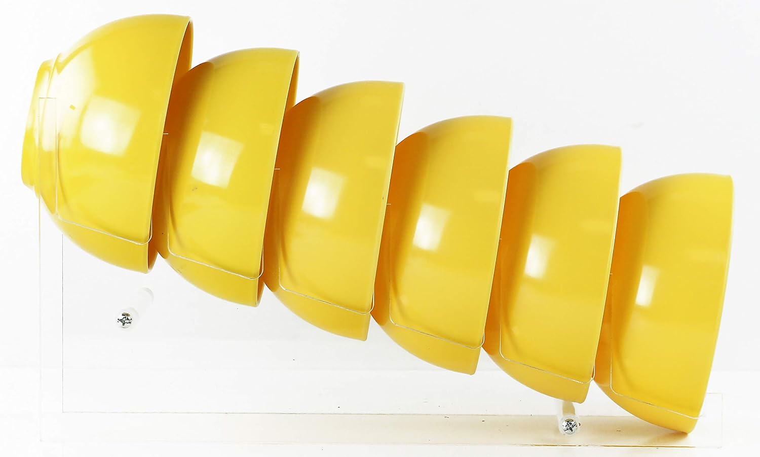 Calypso Basics by Reston Lloyd Melamine Bowl, Set of 6, Lemon Yellow