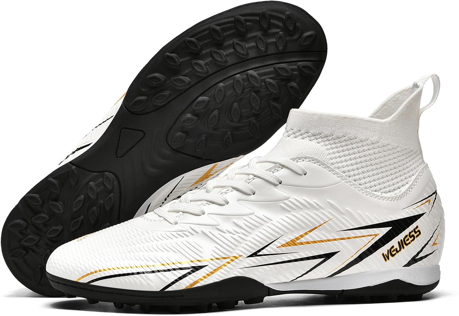 Indoor Soccer Cleats Mens Womens Turf Soccer Cleats Wide Socer Shoes FG AG TF High Ankle Football Boots