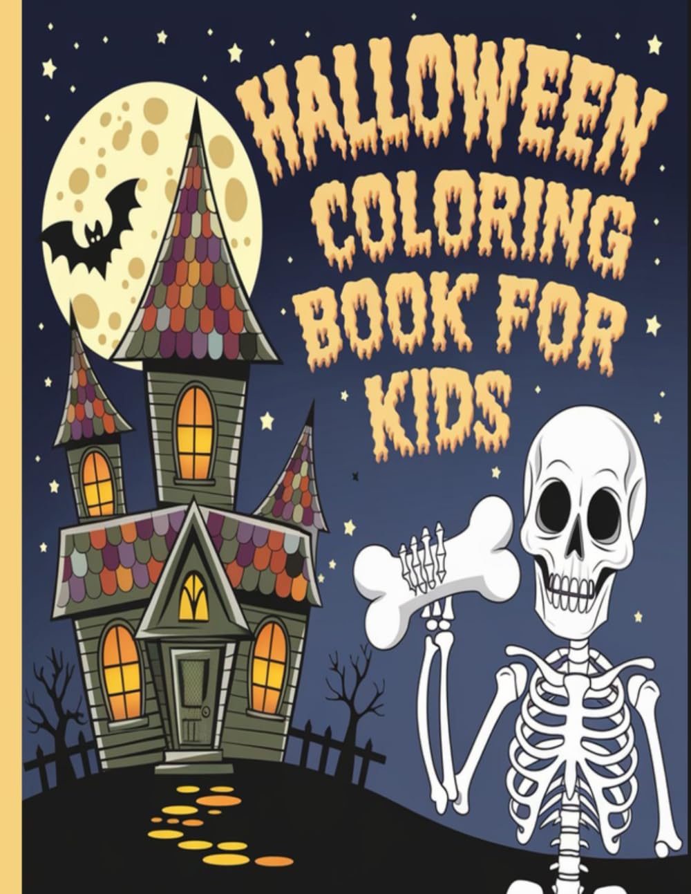 Halloween Coloring Book for Kids | 50 Coloring Pages | Spooky and Fun | 8.5 x 11 Inch Pages (Halloween Coloring Books for Kids)