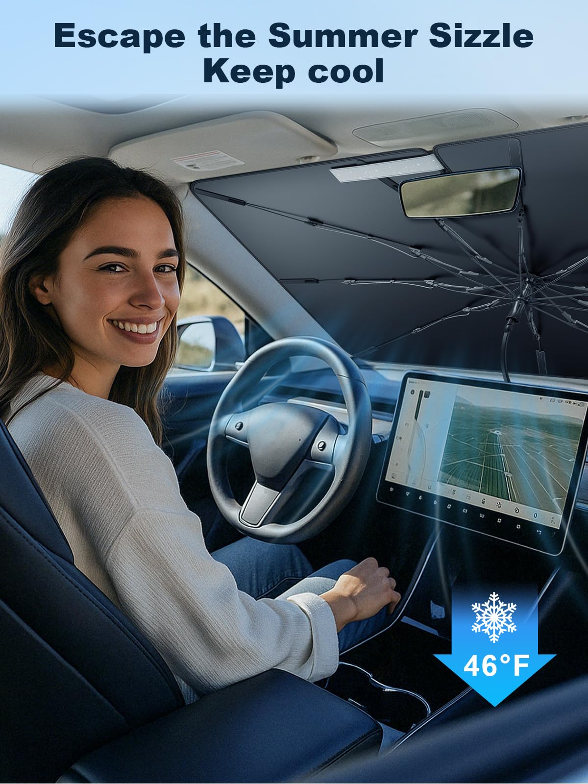 Parasol Coche Delantero Parasol Interior Para Range Rover Evoque (2019-2026) - Protección Solar, UV Y Calor, Se Instala Sin Ventosas Parasoles Coche