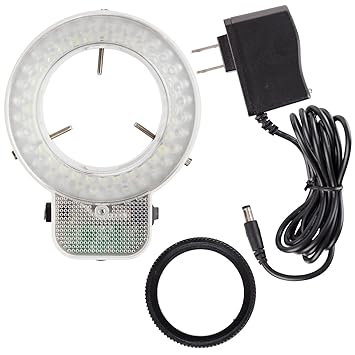 AmScope LED-64S 64 LED Microscope Ring Light with Dimmer
