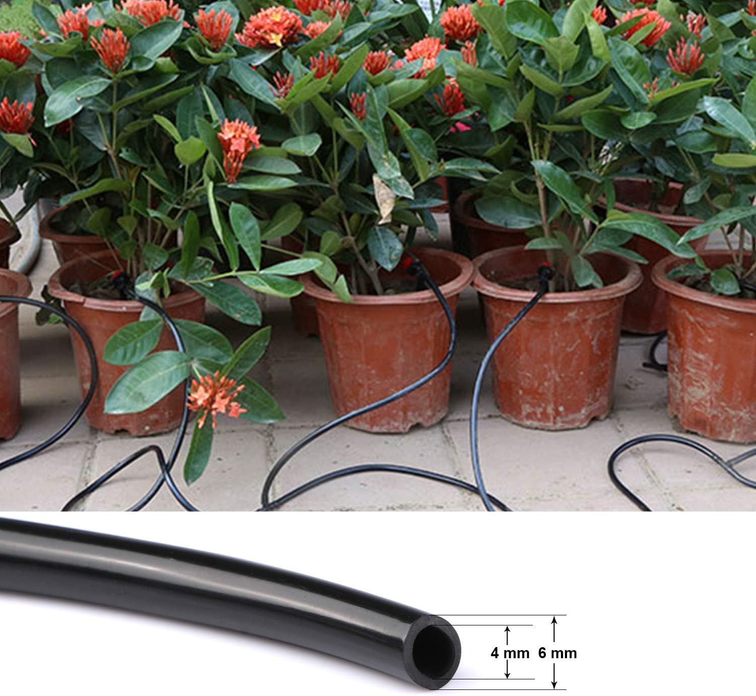 Système d'irrigation Garden,Aiglam Kit d'irrigation Goutte à Goutte Micro Irrigation Automatique Kit d'irrigation Goutte avec arrosage Automatique Irrigation de Jardin pour Paysage, Plate-Bande — vue 5