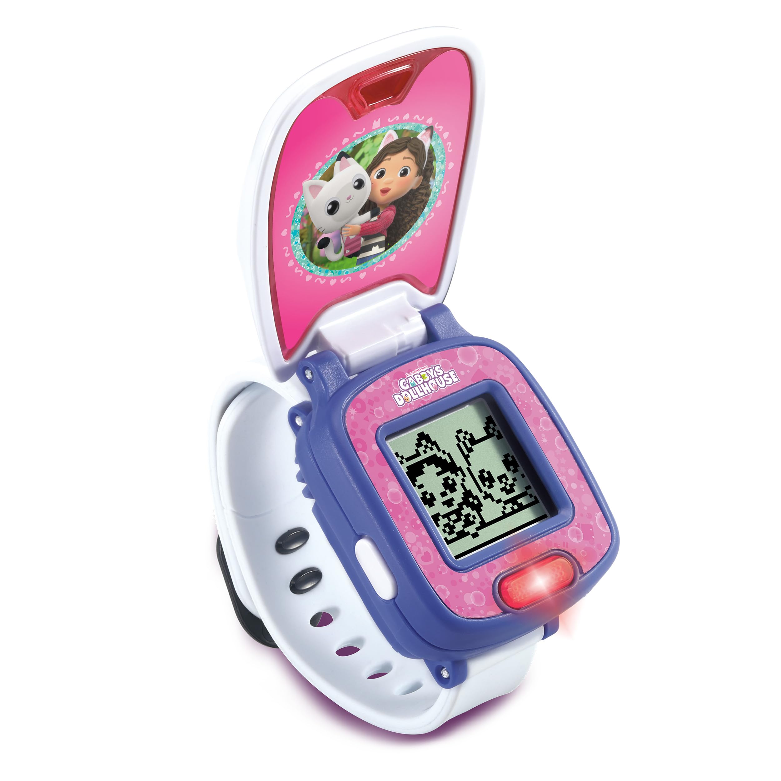 VTech Gabby's Dollhouse Pandy zegarek edukacyjny – zegarek dziecięcy z cyfrowym wyświetlaczem, timerem, stoperem, budzikiem i zabawnymi grami – dla dzieci w wieku 3-6 lat