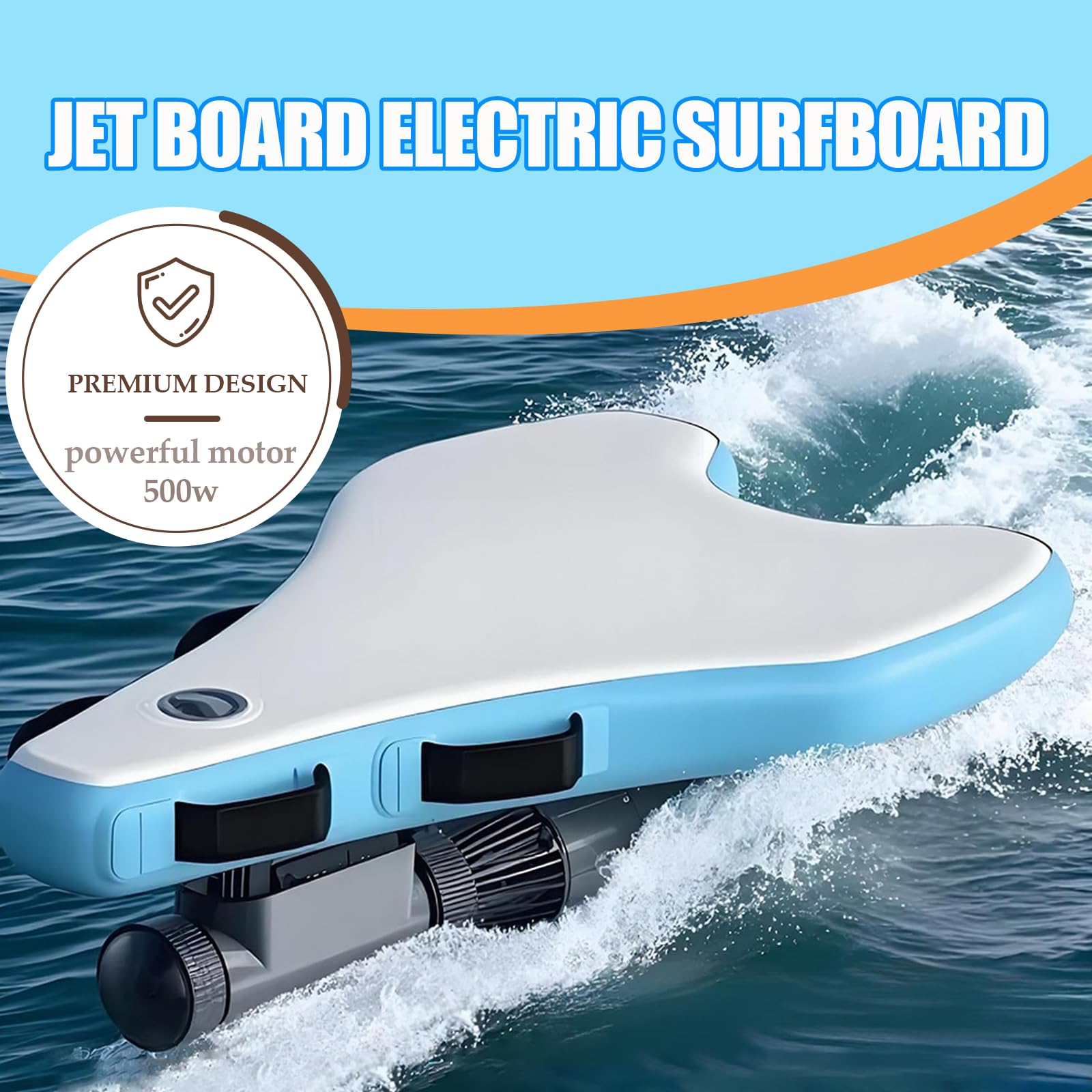 Surf eléctrico para Adultos, 3 en 1 Scooter de Buceo & Tabla Paddle Surf Inflable, Sistemas de propulsión Desmontable, Material Suave, para Sup Buceo Viajes