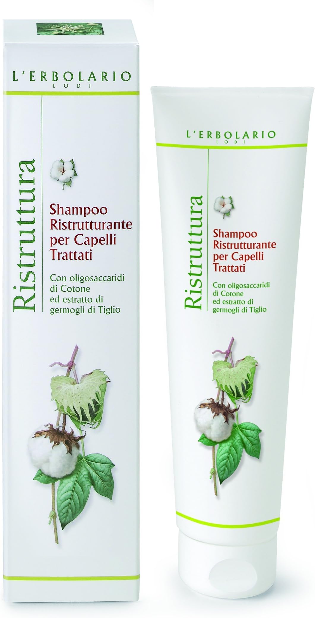 L'Erbolario Restructuring Shampoo For Treated Hair - Nourishing And Ultra-Rich Formula Increases Radiance - Protects Hair From Aggressive Treatments And UV Rays - Softens And Detangles Hair - 6.7 Oz