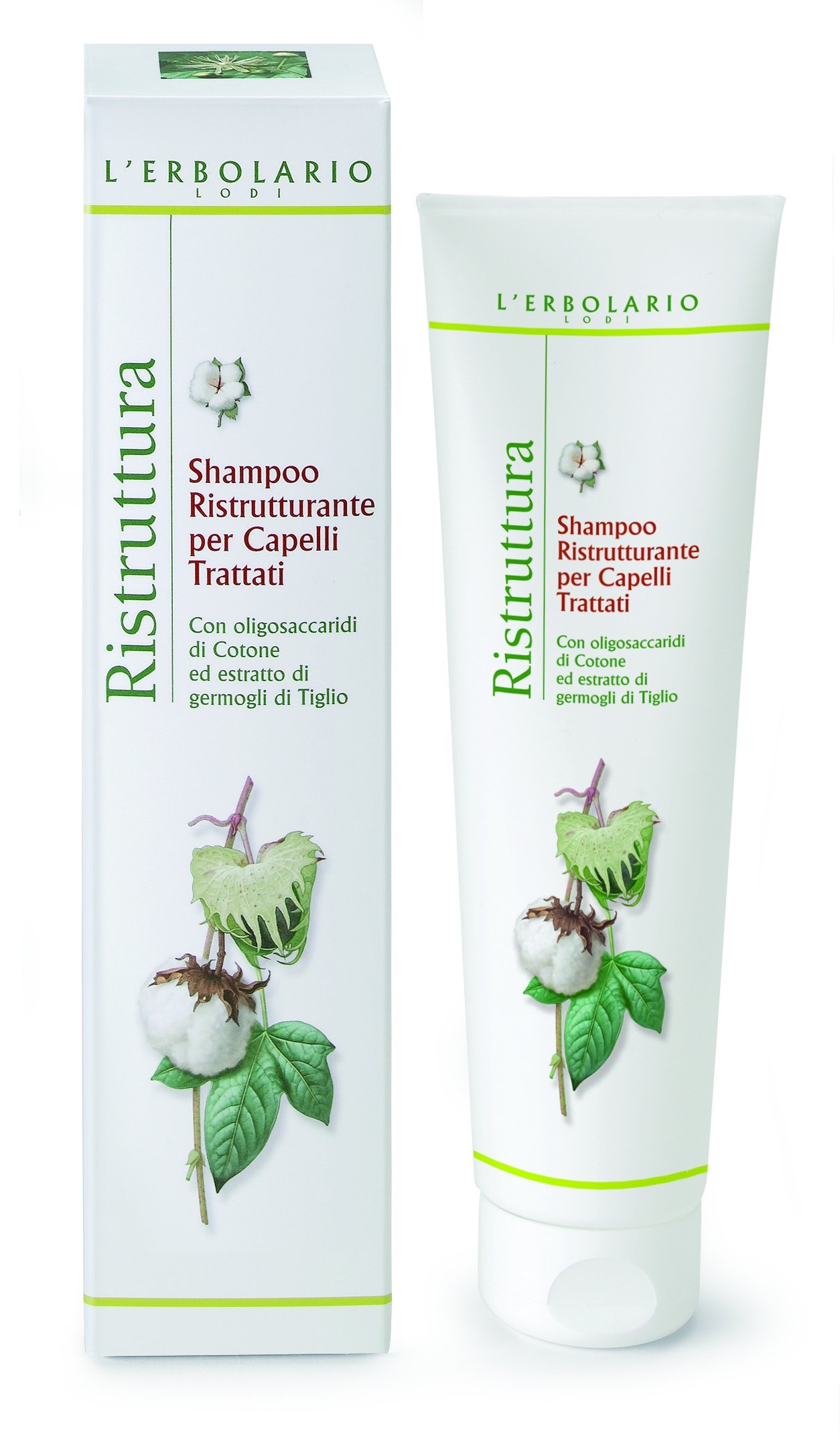 L'Erbolario Restructuring Shampoo For Treated Hair - Nourishing And Ultra-Rich Formula Increases Radiance - Protects Hair From Aggressive Treatments And UV Rays - Softens And Detangles Hair - 6.7 Oz