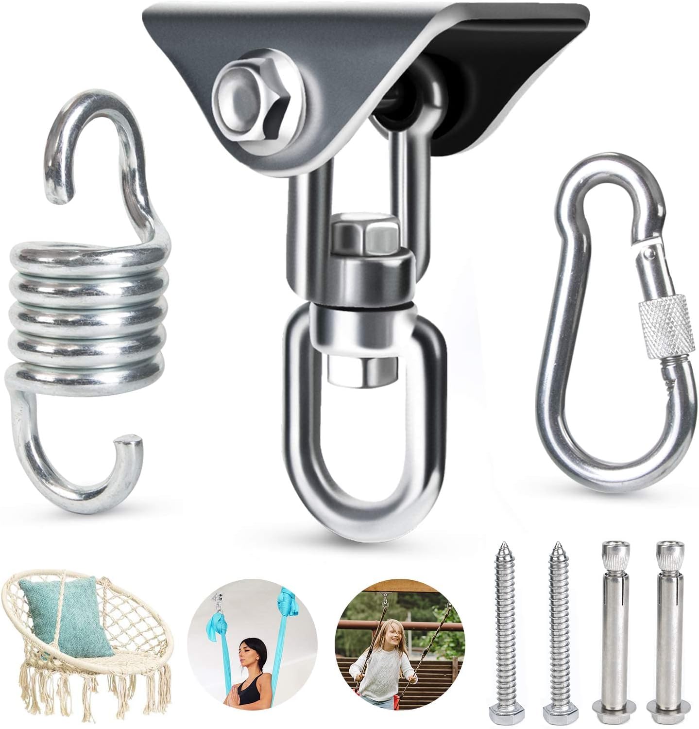 Amazon.com: Ponwec Hammock Chair Hanging Kit - 1100 LB Capacity Heavy