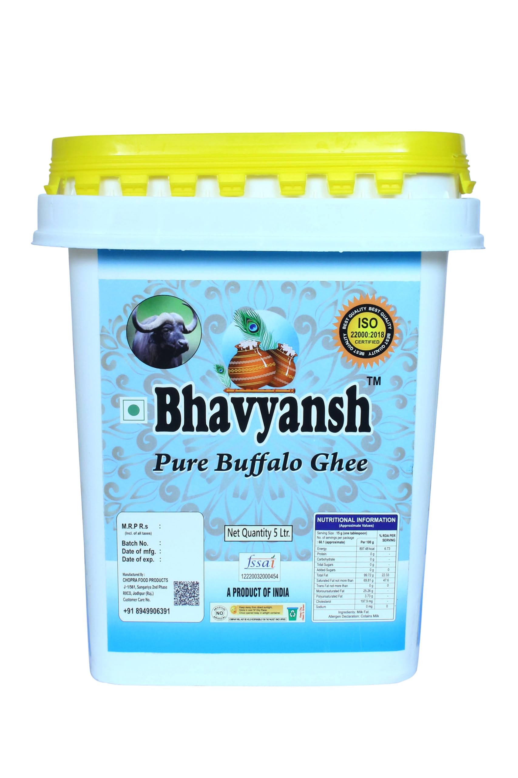 See full amazon price history chart for BHAVYANSH Buffalo Ghee, 5kg Pack, Pure Buffalo Ghee for Digestion and Immunity BHAVYANSH Buffalo Ghee, 5kg Pack, Pure Buffalo Ghee for Digestion and Immunity (B0D8QFRM9G) Amazon Price History, Amazon Price Tracker