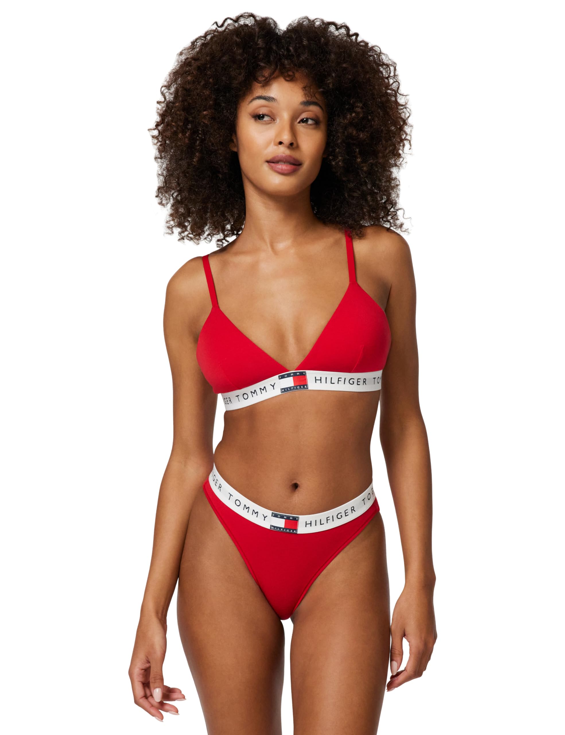 Tommy Hilfiger Heritage Cotton Bra, Red, Size Xl, Women