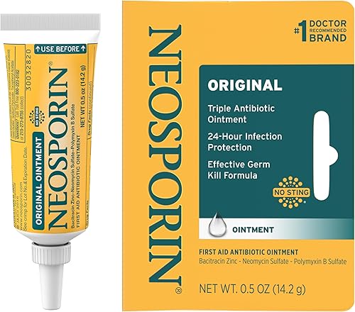 Miniatura 9 de Neosporin - Ungüento antibiótico original de primeros auxilios con bacitracina zinc para protección contra infecciones las 24 horas del día