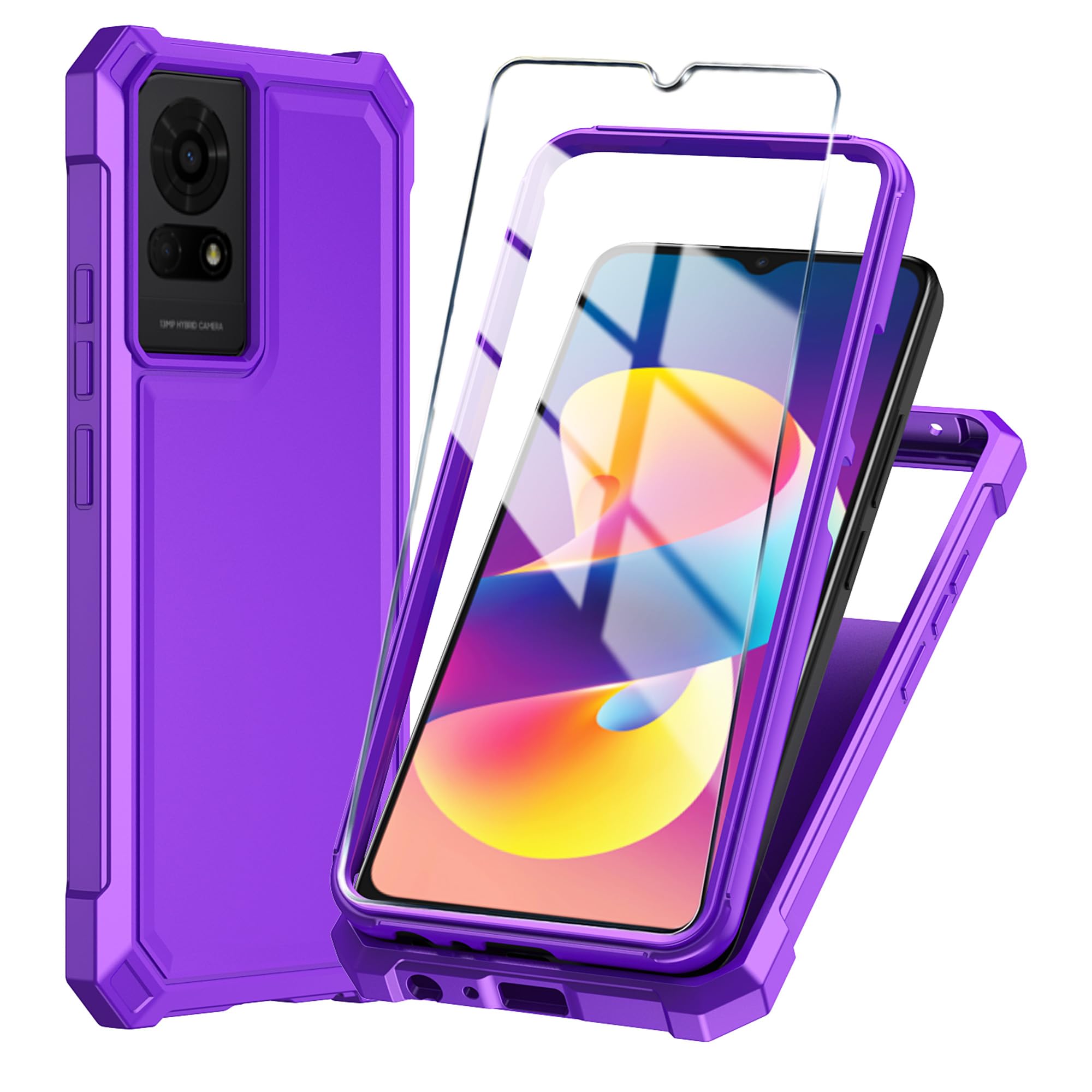 Amazon.com: Mocotto for TCL K23 Case TCL K24 TCL50LE Phone Case T434D with Tempered Glass Screen Protector,Slim Soft Silicone Full-Body Protective Case for TCL K24 (Purple) : Cell Phones & Accessories Amazon.com: Mocotto for TCL K23 Case TCL K24 TCL50LE Phone Case T434D with Tempered Glass Screen Protector,Slim Soft Silicone Full-Body Protective Case for TCL K24 (Purple) : Cell Phones & Accessories
