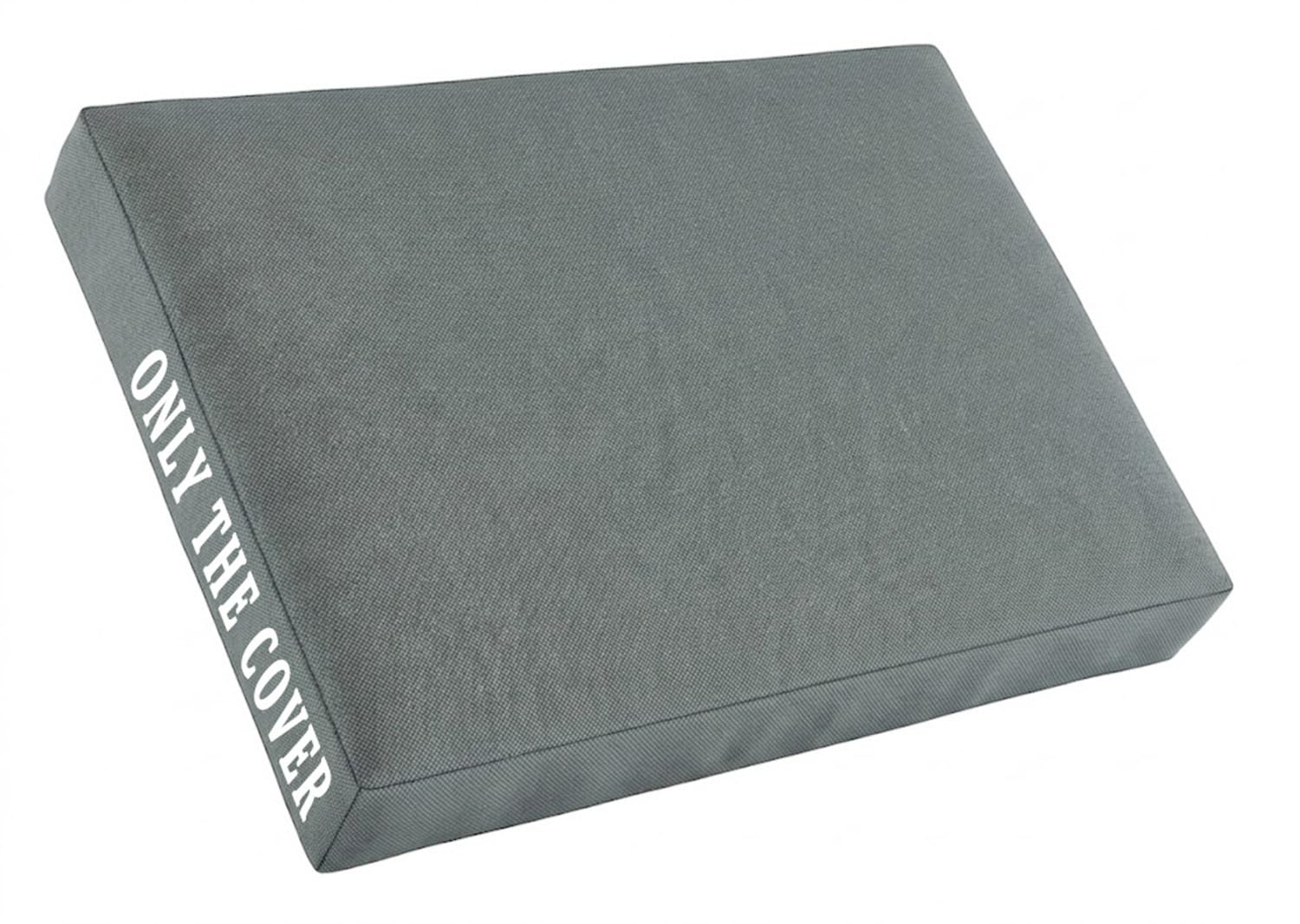 Housse De Coussin Extérieur Imperméable Oxford Housse De Remplacement Antidérapante pour Canapé Jardin Terrasse Protection Assise Housse Uniquement(Gris,75x75x12cm)