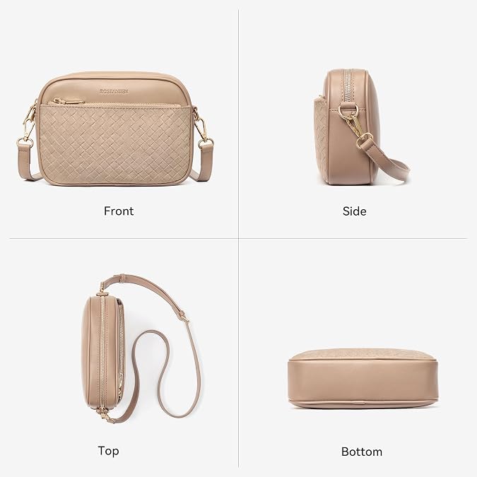 BOSTANTEN Small Crossbody Bag for Women RFID Vegan Leather Purse