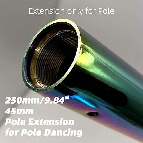 Vista 16 de PRIOR FITNESS Extensión de poste para poste de baile de 1.772 in 125/250/19.685 in o 5"/10"/20", accesorios de acero inoxidable para conectar