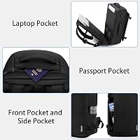 HOMIEE 40L Utazó Hátizsák Vízálló Laptop Táska 15.6-17.3 Cipőtartóval 3