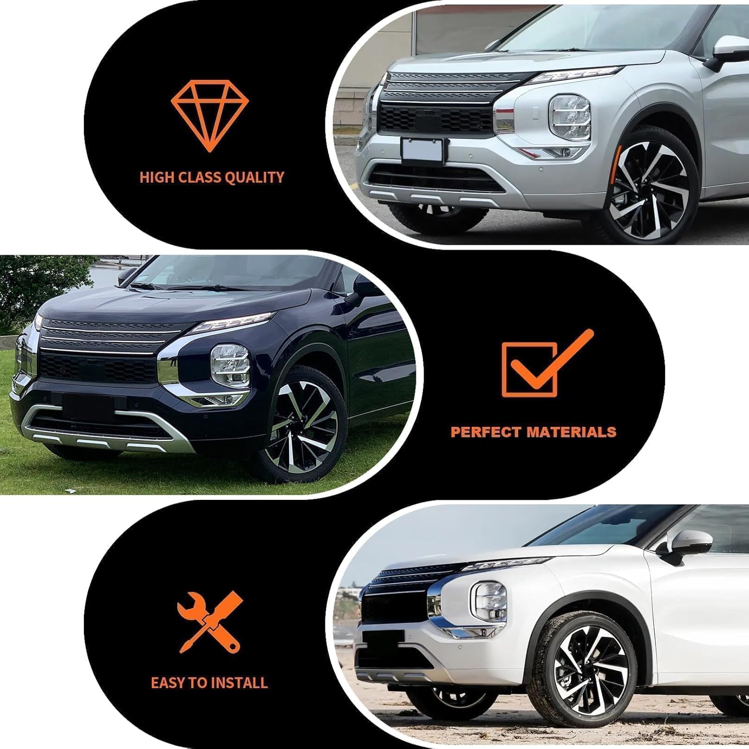 Left Headlight Assembly Compatible with Outlander 2022-2024 Headlamp Driver Side 8301D811