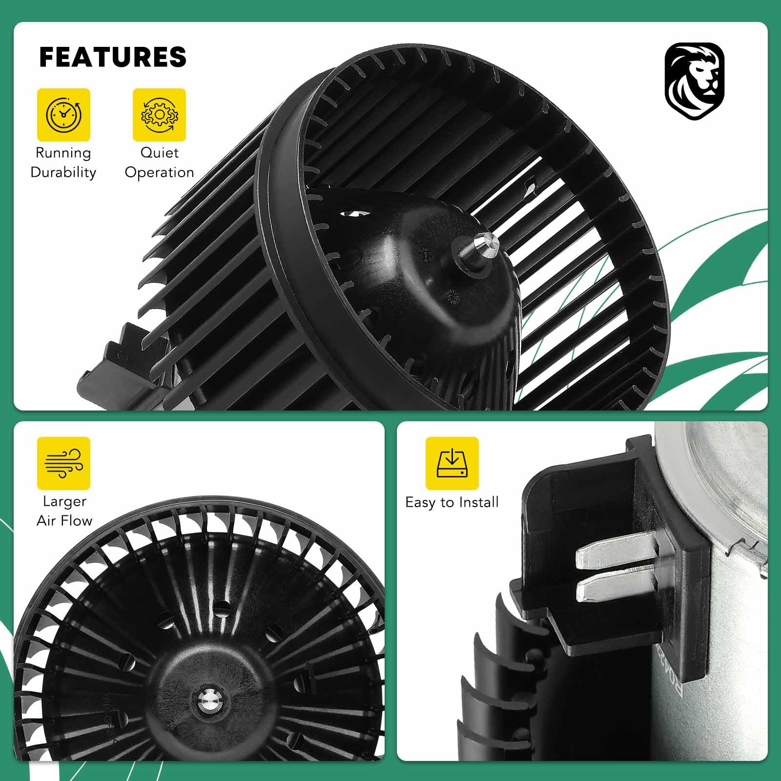 Heater & A/C Blower Motor With Fan For 2005-2010 Chevy Cobalt & 2006-2011 HHR