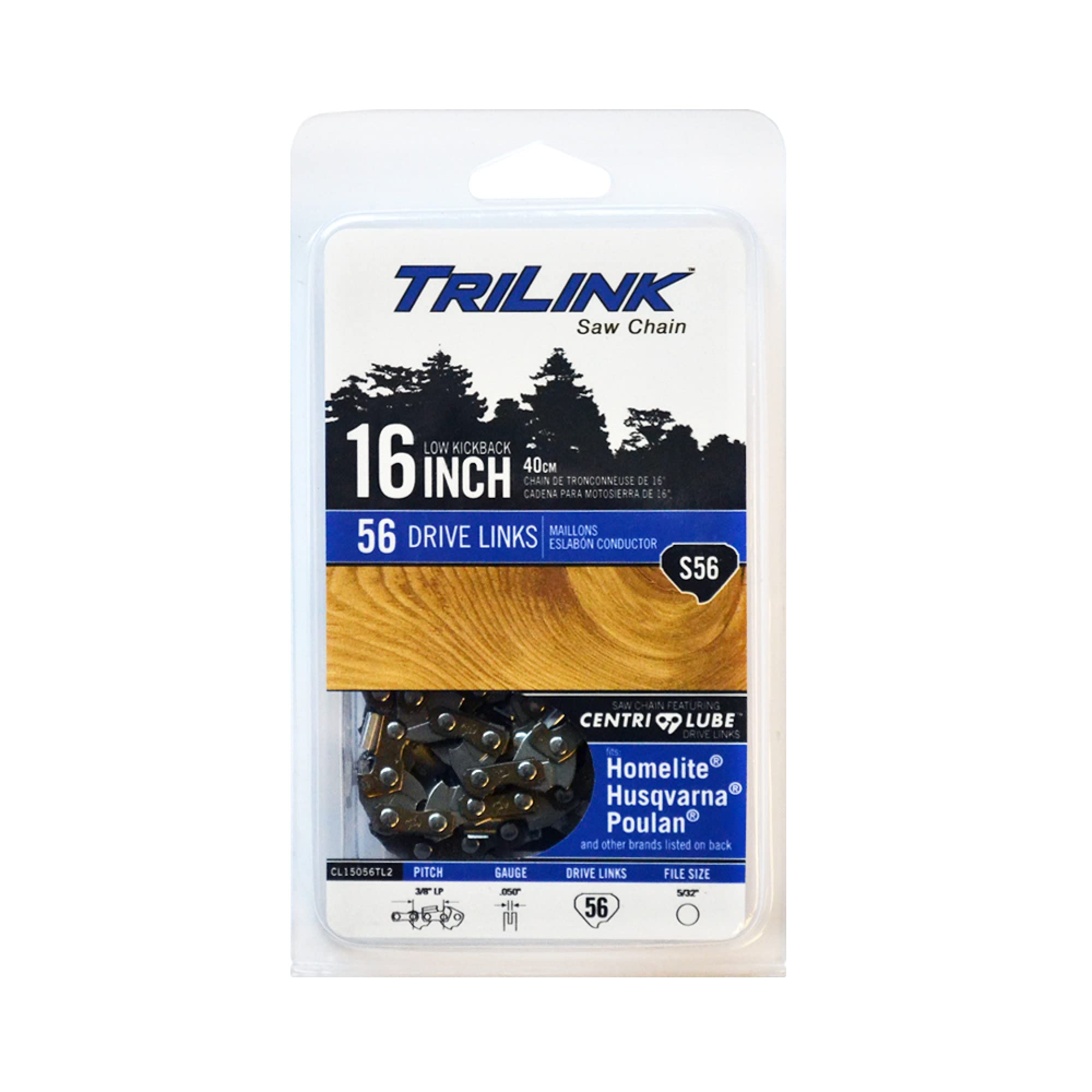 Trilink Saw Chain CL15056X2TL2 S56 Drive Links