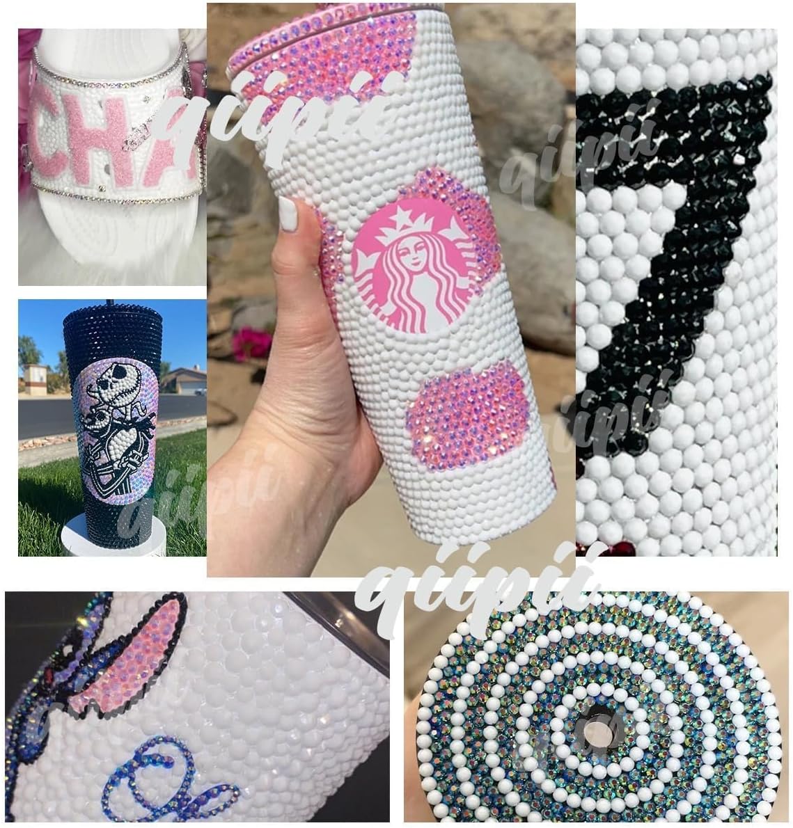 Pure Black Resin Rhinestones for Crafting 3mm 4mm 5mm Mix Solid Black Flatback Jelly Stones Bulk SS10 SS16 SS20 Diamonds Gems for Nails Face Eyes Makeup Tumblers Bottles Crafts Clothes Shoes - Image 4