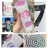 Vista 5 de 8000 diamantes de imitación transparentes de resina AB de 0.118 pulgadas para manualidades de diamantes de imitación de gelatina AB de parte trasera