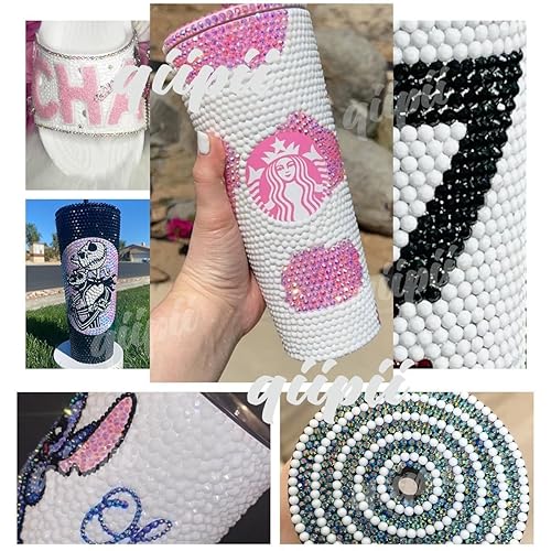 Miniatura 5 de 8000 diamantes de imitación transparentes de resina AB de 0.118 pulgadas para manualidades de diamantes de imitación de gelatina AB de parte trasera