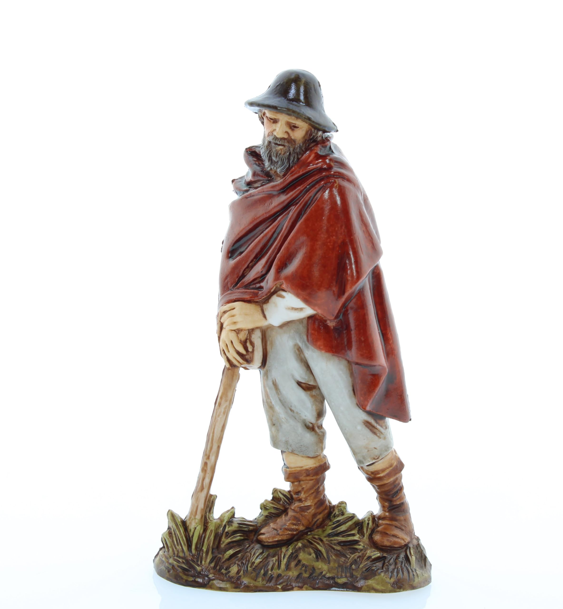Moranduzzo Multicolor Wayfarer For Nativity Scene Of 4 Inch Scale 1:20 - Unbreakable Nativity Figures - 18Th Century Style, Hand-Finished Painting, Official Product, Made In Italy, Sculptor M. Landi