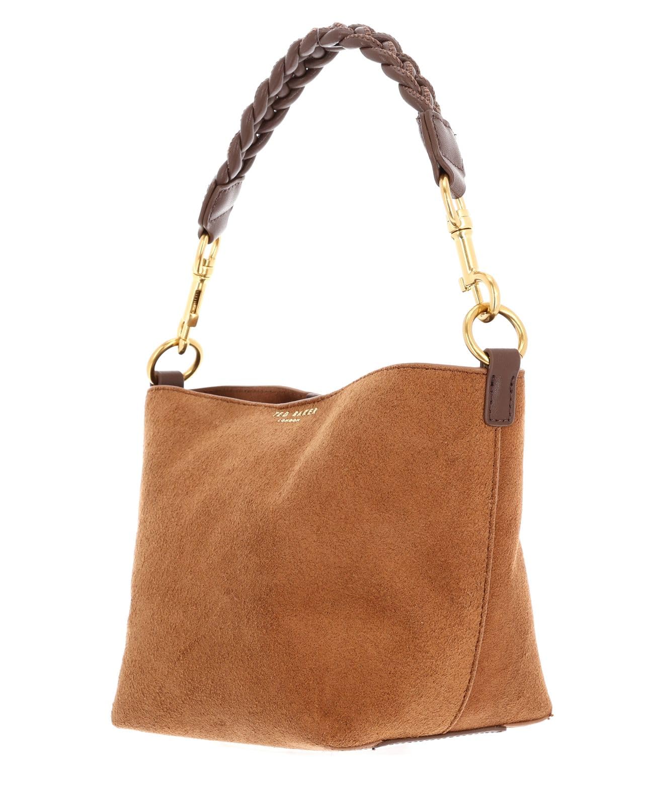 Ted Baker Damen S283964tano/S Kleine Eimertasche aus Wildleder mit gewebtem Griff, hautfarben