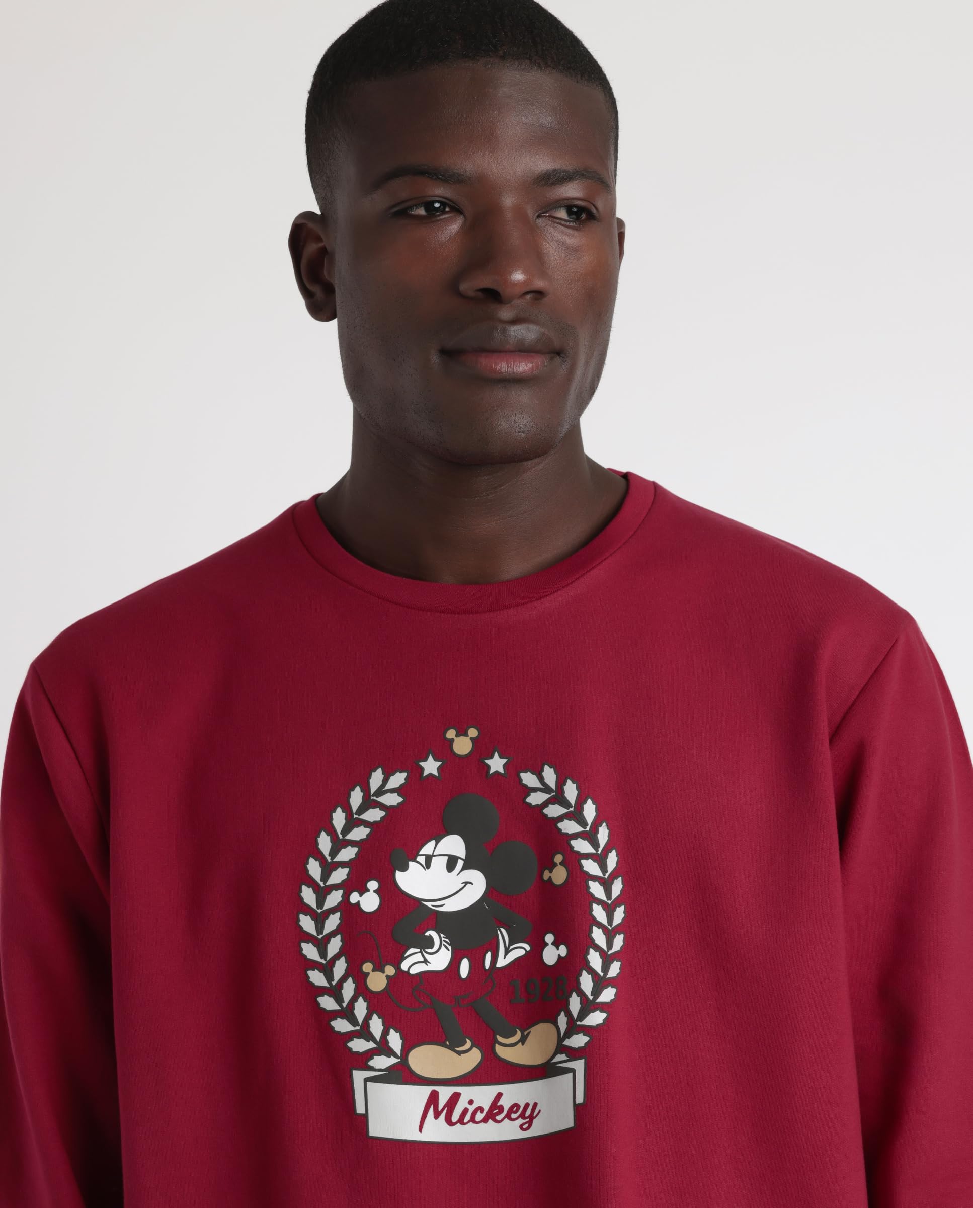 Disney Pijama Manga Larga King Mickey para Hombre
