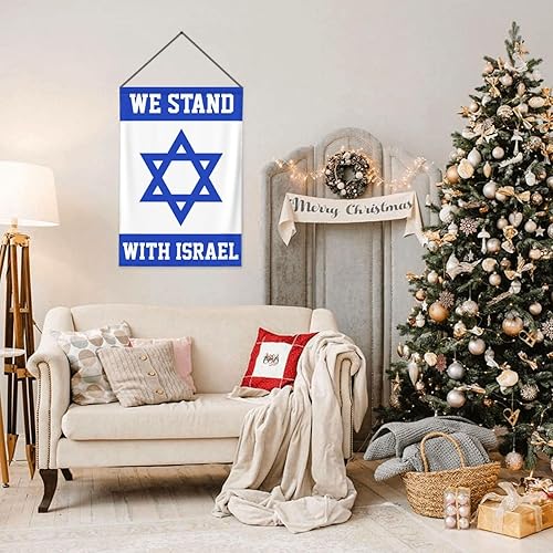 Miniatura 7 de Bandera de Israel con bandera de Israel de doble cara, bandera de patio grande israelí, banderas nacionales israelíes apoyando la amistad judía