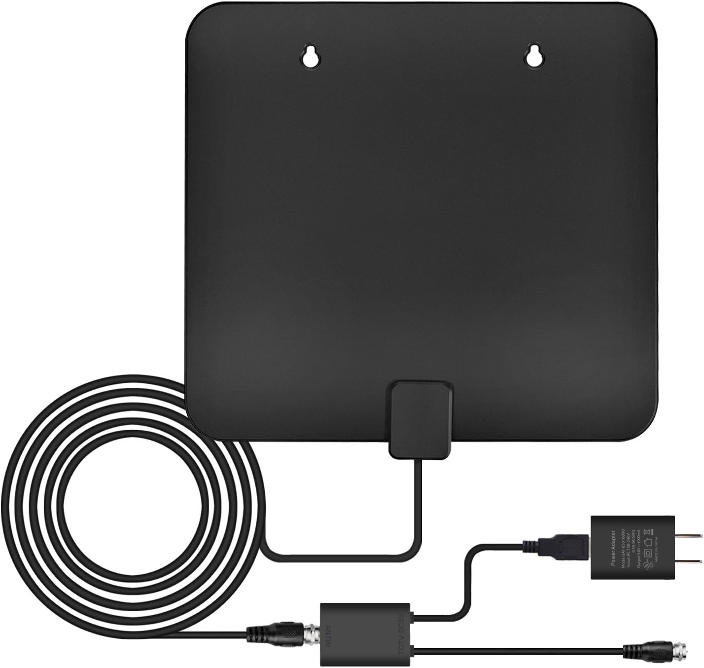 Digital Antenna,TV Antenna for Digital TV Indoor,50+ Miles Range with Detachable Signal Amplifier Booster for 1080P High Reception,Aluminum foil Antenna, Installation More Flexible, Stronger Signal.