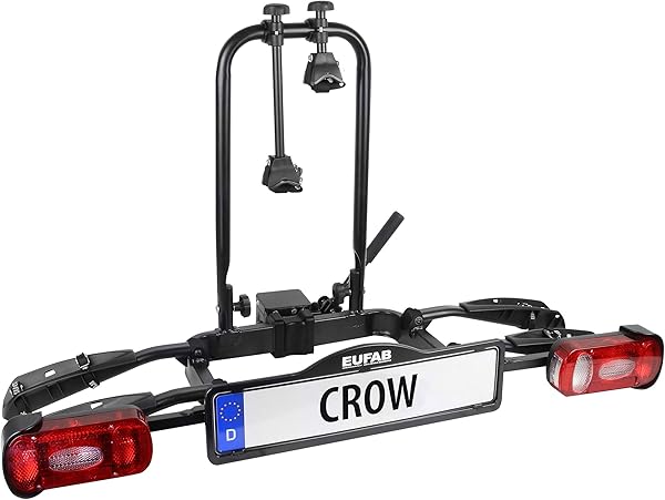 EUFAB 11563 Crow Porte-vélos pour 2 vélos électriques