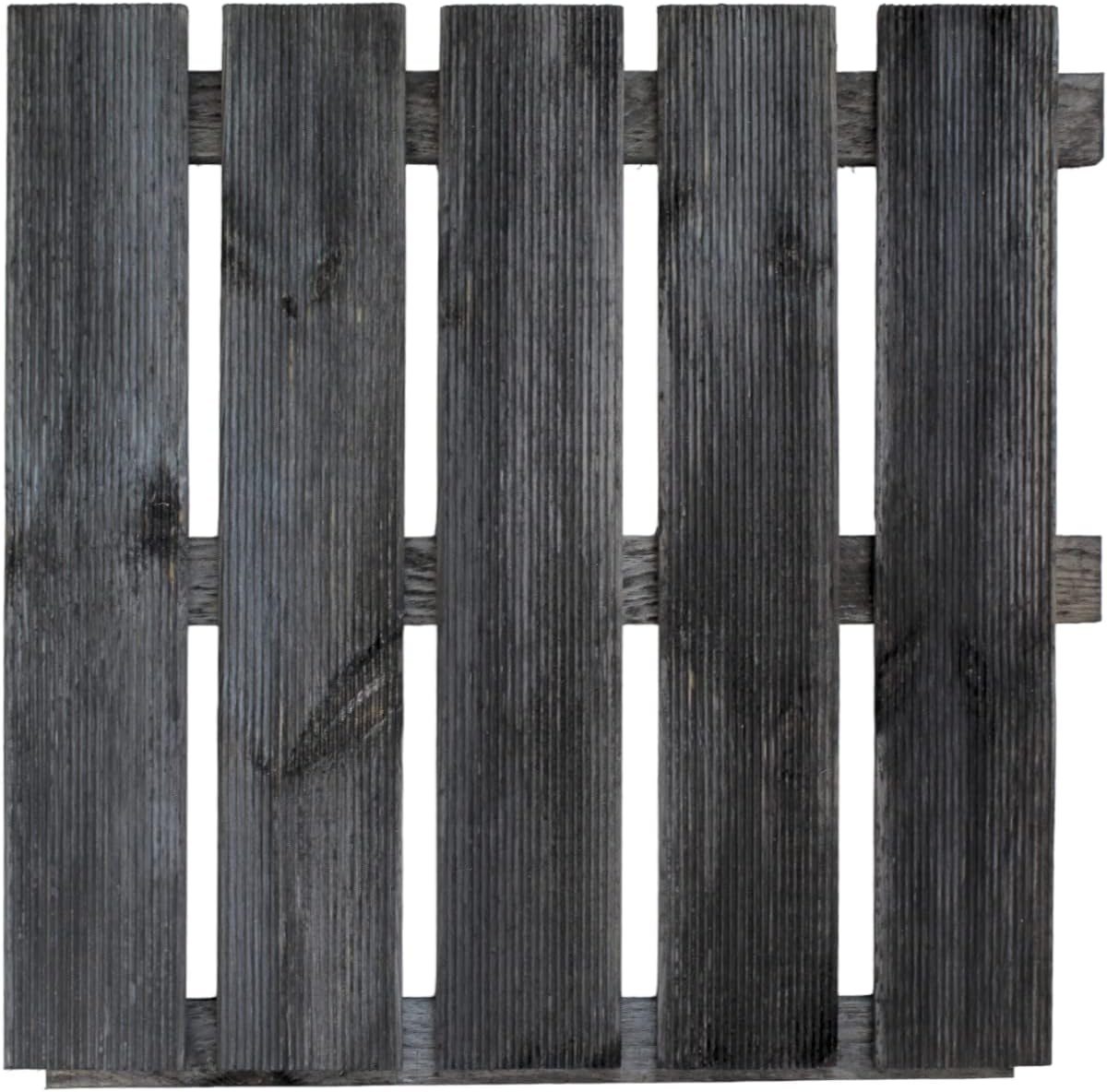 Patio Tiles Pine Grey Impregnated Wooden Tile Balcony Tile Patio Balcony 50 x 50 x 3.2 cm Pack of 20