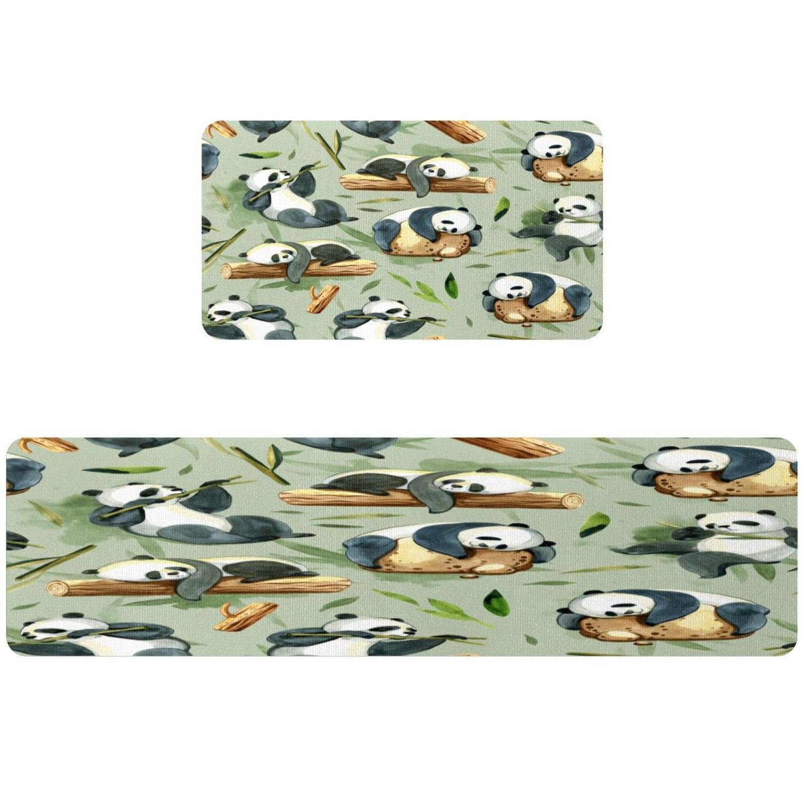 Tapete de cocina absorbente y antideslizante con estampado acuarela