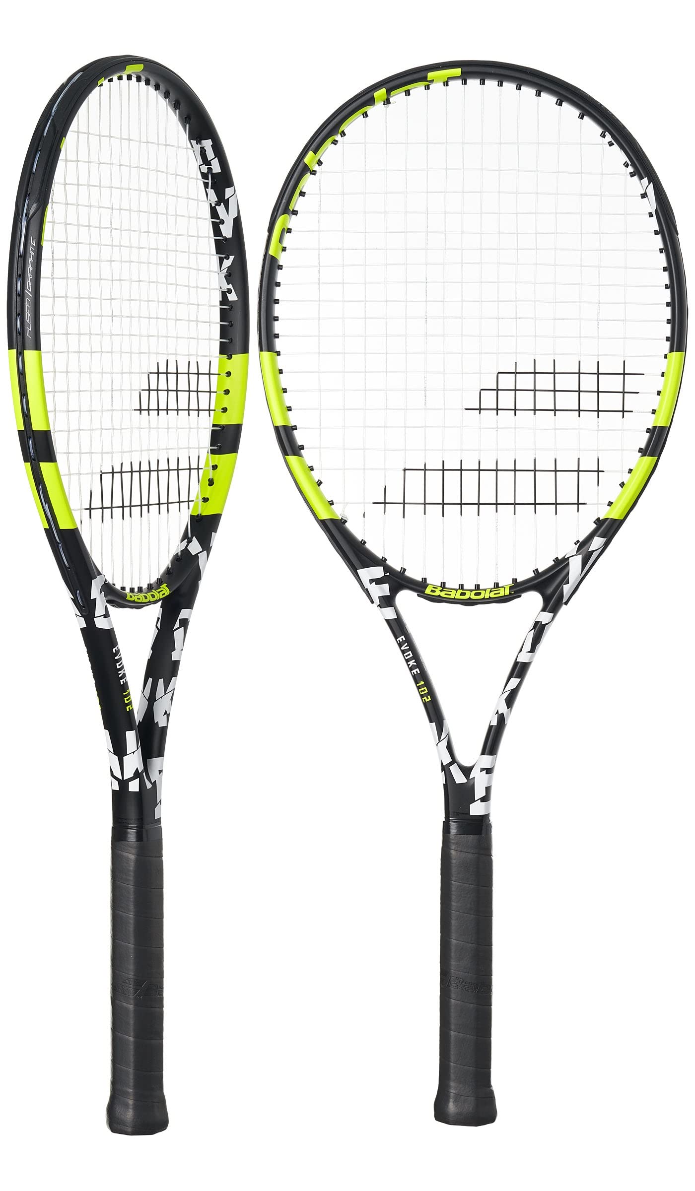 Amazon | Babolat Evoke 102 テニスラケット (カット済み) ブラック