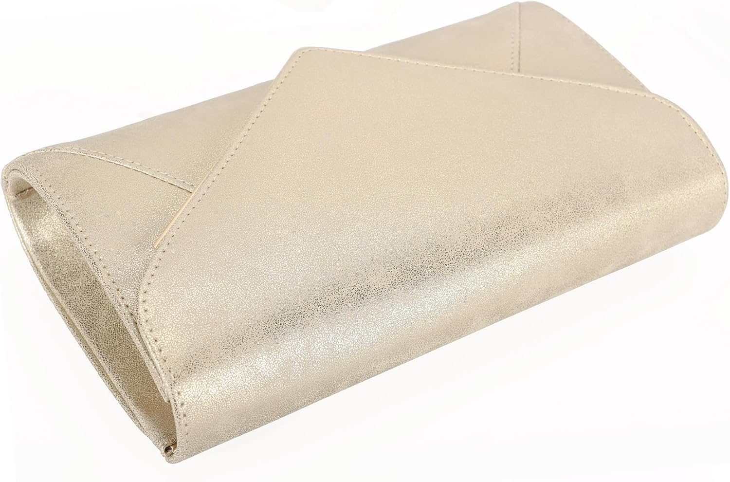 PU Leather Clutch Purses Women Evening Envelope Handbag Prom Wedding Party Foldover Bag - Image 8