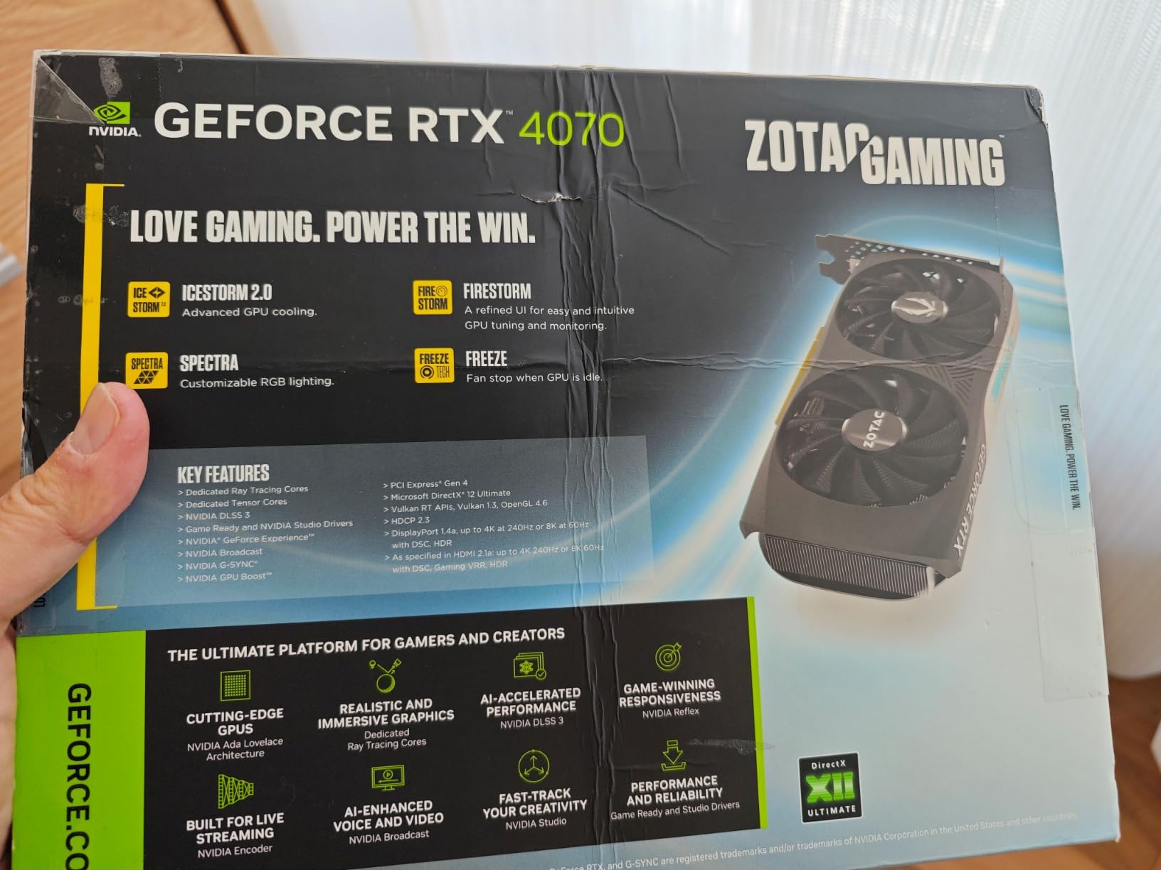 Beware: I suspect this seller is selling refurbished 4070 cards