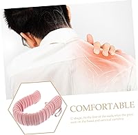 Vista 5 de Bolsa de agua caliente en forma de U con fugas, material duradero, preservación del calor frío para alivio de hombros, funda de punto extraíble