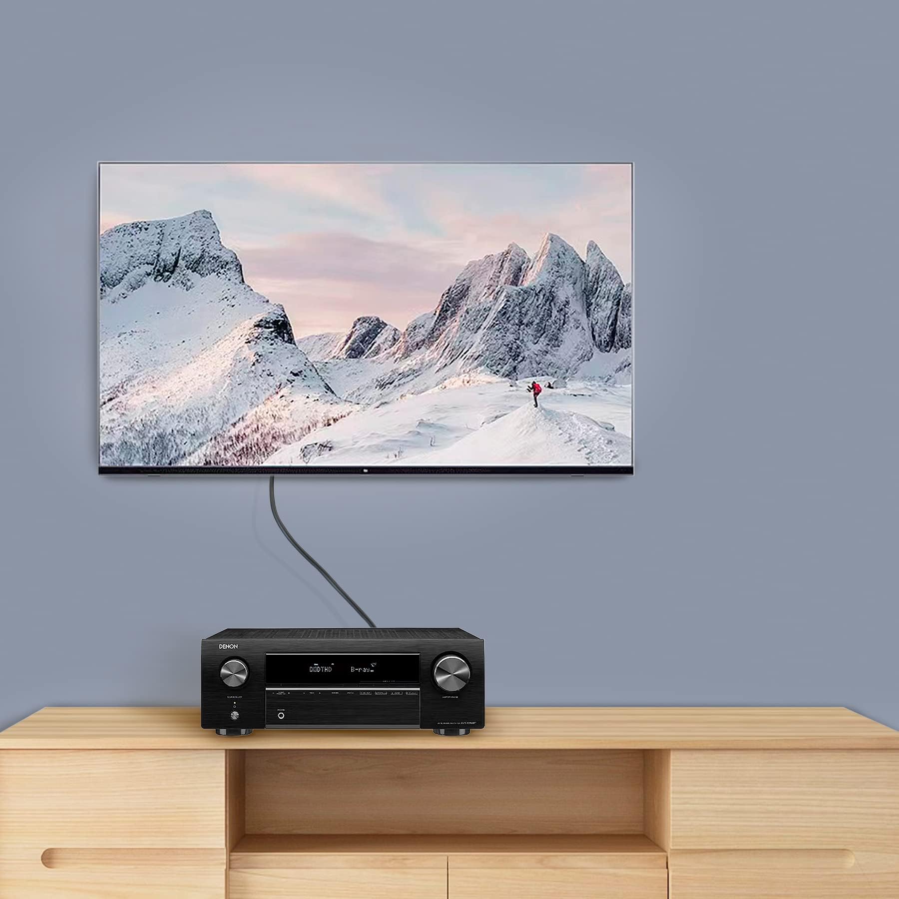 Amazon Basics Câble audio RCA 2 prises mâles vers 2 mâles, 10 m, noir