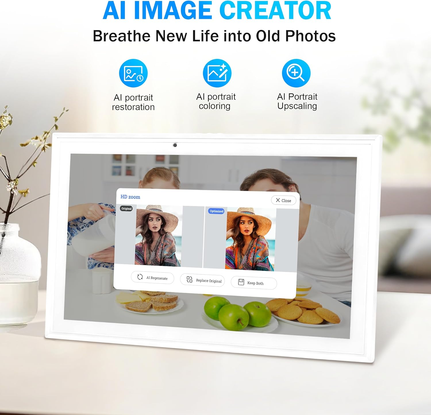 Digital calendar, 15.6 Inch Wifi Digital Calendar Chore Chart, 1920 * 1080P Full HD Touch screen Display for Family Meal Planner,Schedules, Photos, and Family Organization (15.6 inch)