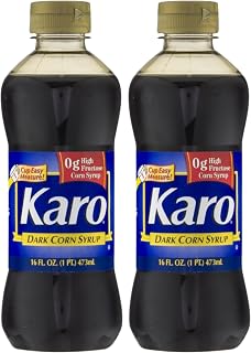 Karo Dark Corn Syrup 16 oz Pack of 2 - Classic Baking Essential for Pies & Candies