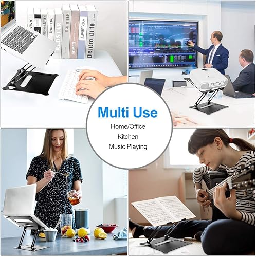 Miniatura 7 de Urmust Soporte ergonómico ajustable para computadora portátil (negro) Soporte ergonómico ajustable para computadora portátil (oro rosa)