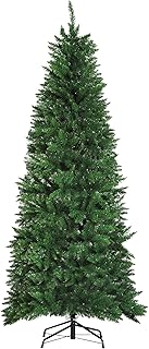 HOMCOM Árbol de Navidad Artificial Árbol con Soporte 210cm 865 Ramas Verde